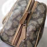 1990's Cassandra Logo Giraffe Pattern Mini Boston Bag - NEWSED