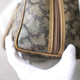1990's Cassandra Logo Giraffe Pattern Mini Boston Bag - NEWSED
