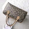 1990's Cassandra Logo Giraffe Pattern Mini Boston Bag