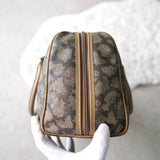 1990's Cassandra Logo Giraffe Pattern Mini Boston Bag - NEWSED