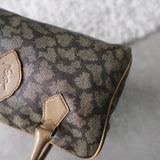 1990's Cassandra Logo Giraffe Pattern Mini Boston Bag - NEWSED