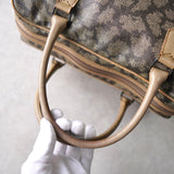 1990's Cassandra Logo Giraffe Pattern Mini Boston Bag - NEWSED