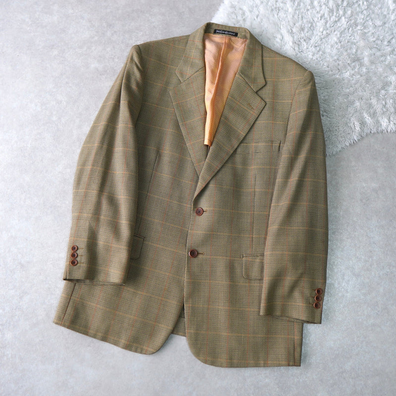 1990's Check Tailored Jacket - NEWSED
