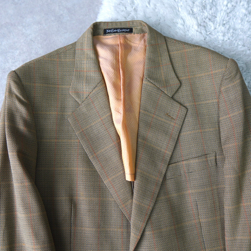 1990's Check Tailored Jacket - NEWSED
