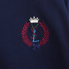 1990's Emblem Logo Embroidery Long Sleeve Polo Shirt