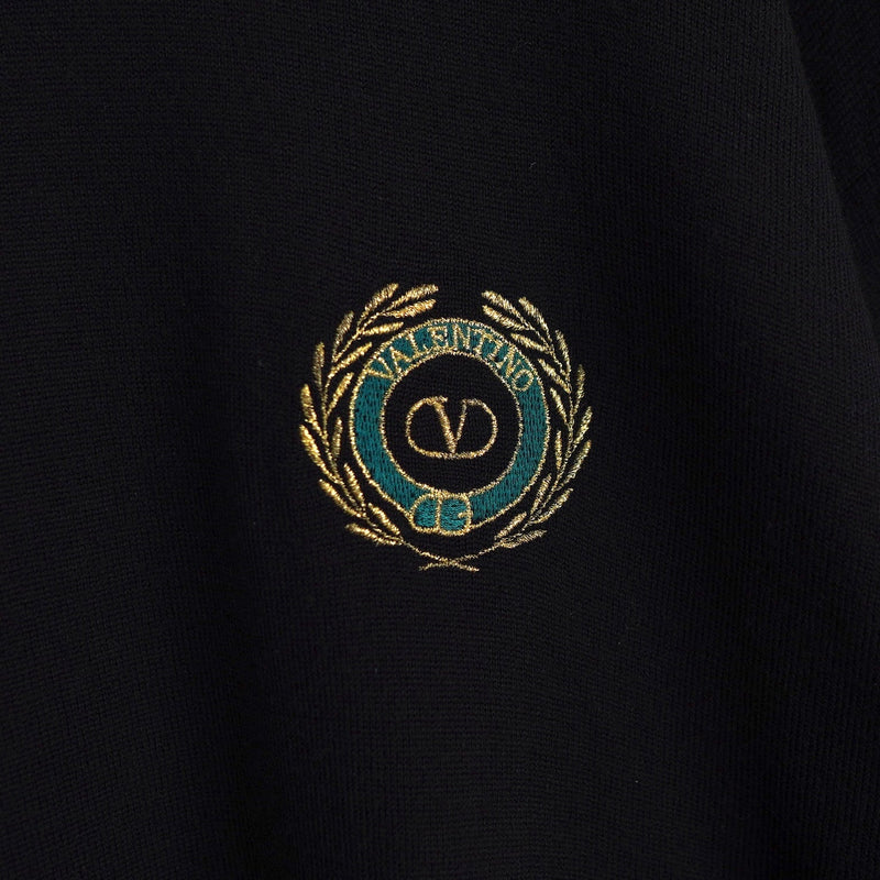 1990's Emblem Logo Embroidery Sweater - NEWSED