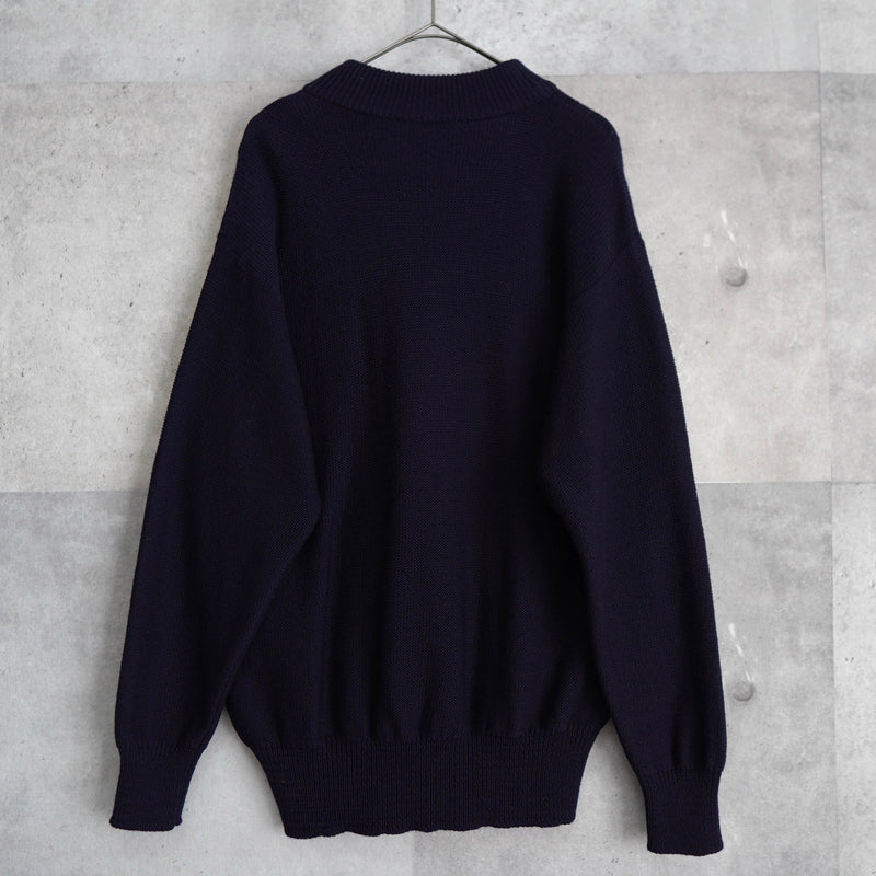 1990's Emblem Logo Embroidery Sweater - NEWSED