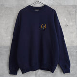 1990's Emblem Logo Embroidery Sweatshirt - NEWSED