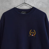 1990's Emblem Logo Embroidery Sweatshirt - NEWSED