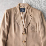 1990's Emblem Logo Embroidery Tailored Jacket - NEWSED