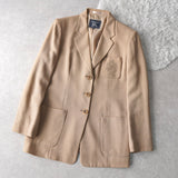 1990's Emblem Logo Embroidery Tailored Jacket - NEWSED