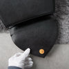 1990's Emboss Cassandra Logo Leather Hand Bag