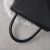 1990's Emboss Cassandra Logo Leather Hand Bag