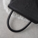 1990's Emboss Cassandra Logo Leather Hand Bag - NEWSED