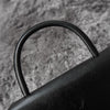 1990's Emboss Cassandra Logo Leather Hand Bag