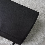 1990's Emboss Cassandra Logo Leather Hand Bag - NEWSED