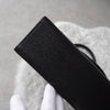1990's Emboss Cassandra Logo Leather Hand Bag