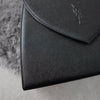 1990's Emboss Cassandra Logo Leather Hand Bag