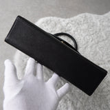 1990's Emboss Cassandra Logo Leather Hand Bag - NEWSED