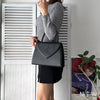 1990's Emboss Cassandra Logo Leather Hand Bag
