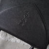 1990's Emboss Cassandra Logo Leather Hand Bag