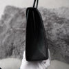 1990's Emboss Cassandra Logo Leather Hand Bag