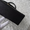 1990's Emboss Cassandra Logo Leather Hand Bag