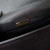 1990's Emboss Cassandra Logo Leather Hand Bag