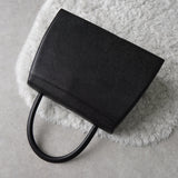 1990's Emboss Cassandra Logo Leather Hand Bag - NEWSED