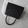 1990's Emboss Cassandra Logo Leather Hand Bag