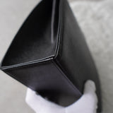 1990's Emboss Cassandra Logo Leather Hand Bag - NEWSED