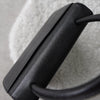 1990's Emboss Cassandra Logo Leather Hand Bag