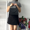 1990's Emboss Cassandra Logo Leather Hand Bag