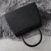 1990's Emboss Cassandra Logo Leather Hand Bag