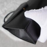 1990's Emboss Cassandra Logo Leather Hand Bag - NEWSED