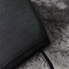 1990's Emboss Cassandra Logo Leather Hand Bag
