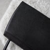 1990's Emboss Cassandra Logo Leather Hand Bag