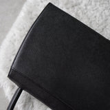 1990's Emboss Cassandra Logo Leather Hand Bag - NEWSED
