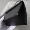 1990's Emboss Cassandra Logo Leather Hand Bag