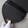 1990's Emboss Cassandra Logo Leather Hand Bag
