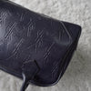 1990's Emboss Cassandra Logo Leather Mini Boston Bag