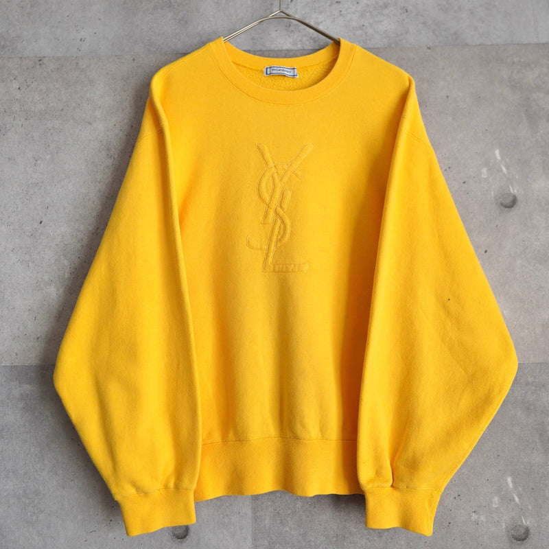 1990's Embossing Logo Sweatshirt - NEWSED