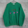 1990's Flower Embroidery Sweatshirt