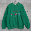 1990's Flower Embroidery Sweatshirt