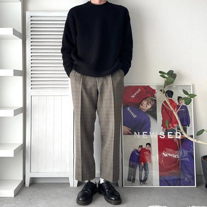1990's Glen Check Trousers - NEWSED