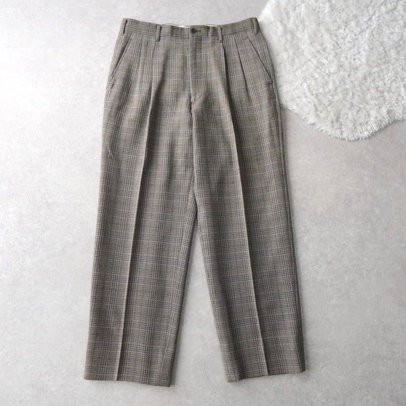 1990's Glen Check Trousers - NEWSED