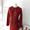 1990's Houndstooth Pattern Knit Ensemble