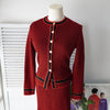 1990's Houndstooth Pattern Knit Ensemble