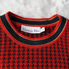 1990's Houndstooth Pattern Knit Ensemble