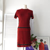 1990's Houndstooth Pattern Knit Ensemble